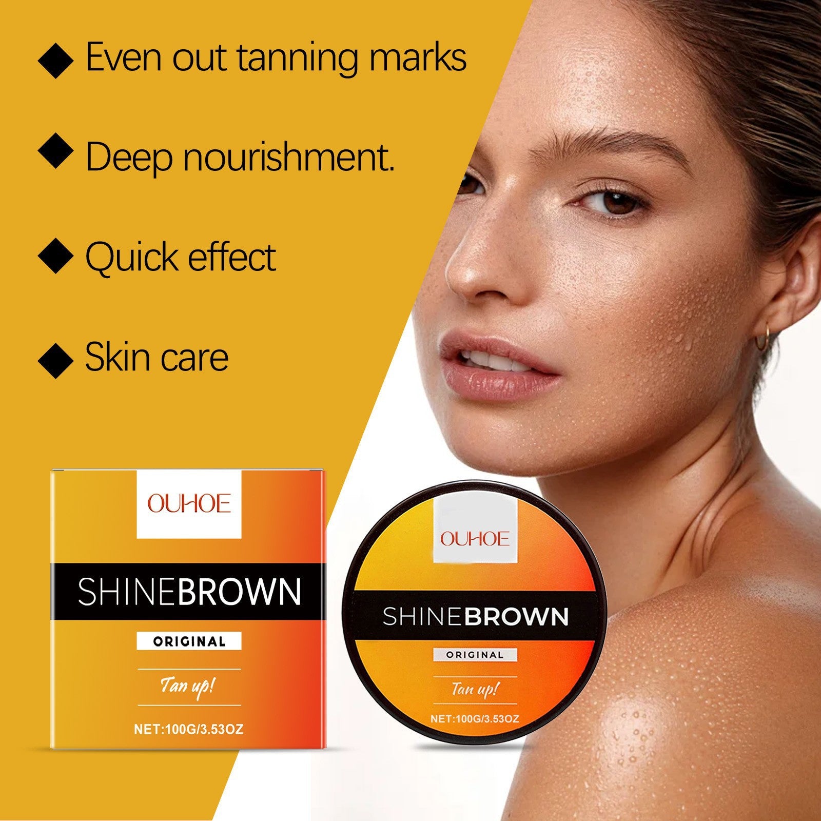Ouhoe Tanning Cream for Summer Beach Glow