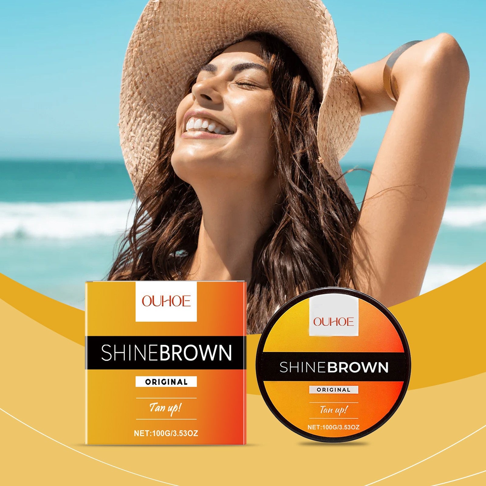 Ouhoe Tanning Cream for Summer Beach Glow
