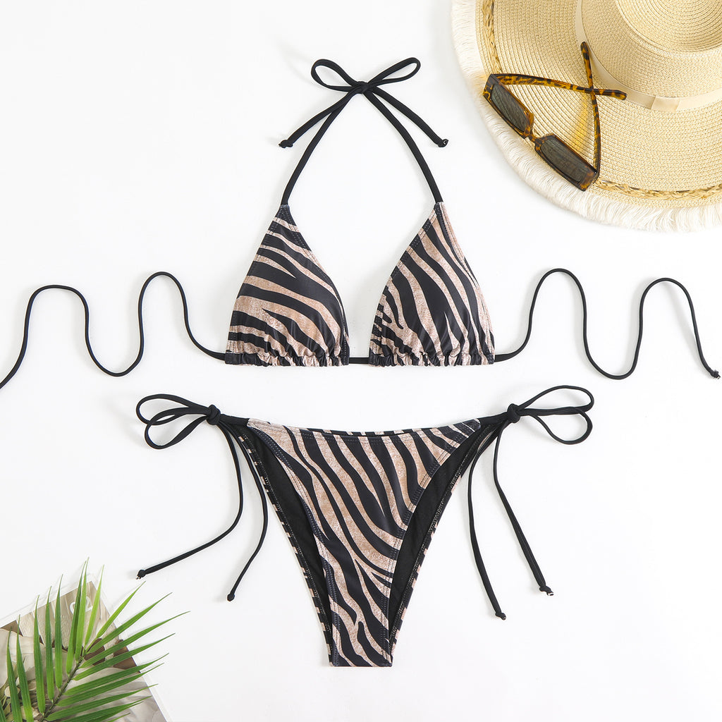 Bikini Sahara · Estampado de Cebra